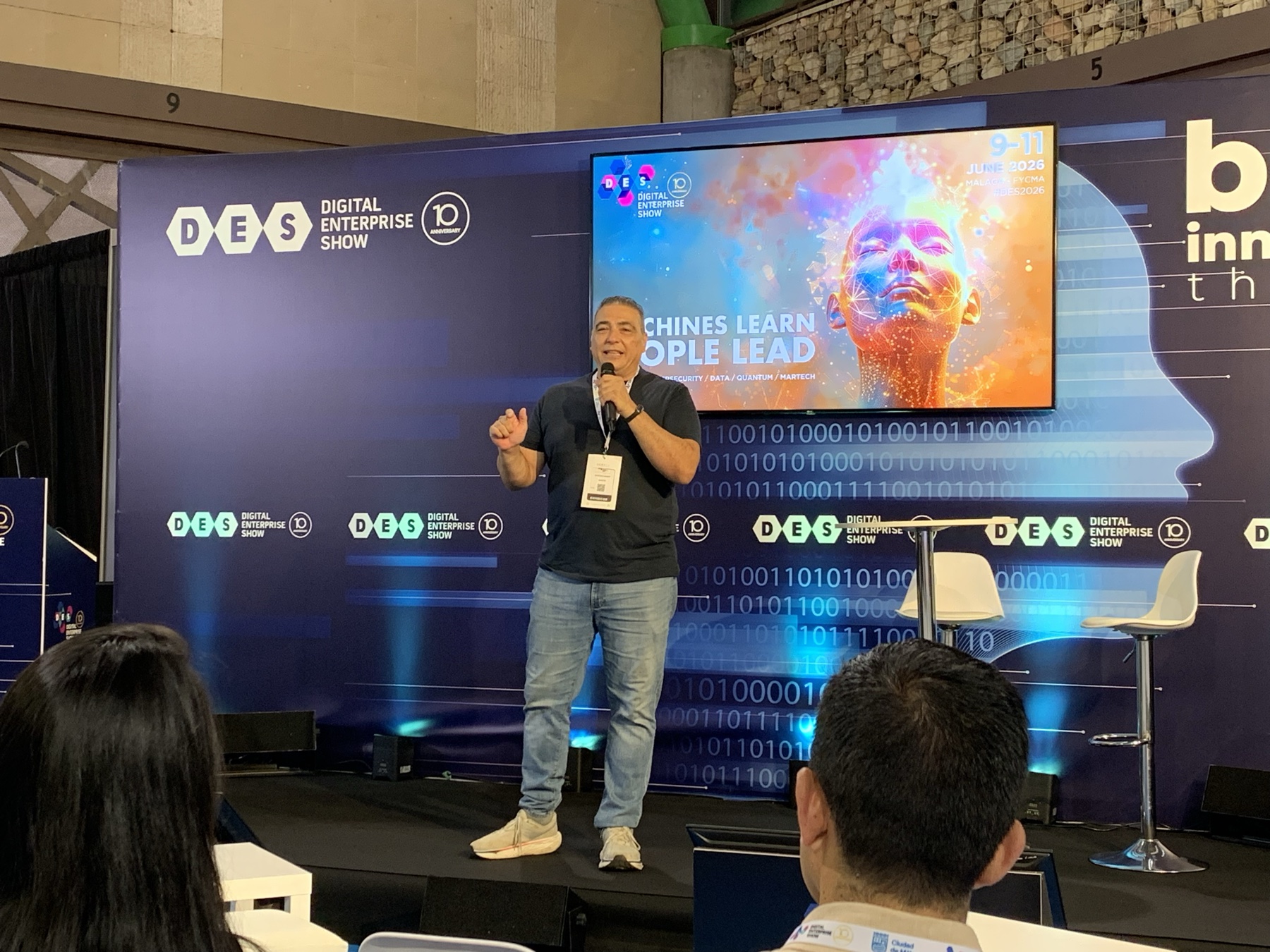 Gustavo Barón interviniendo en Digital Enterprise Show, Málaga 2026